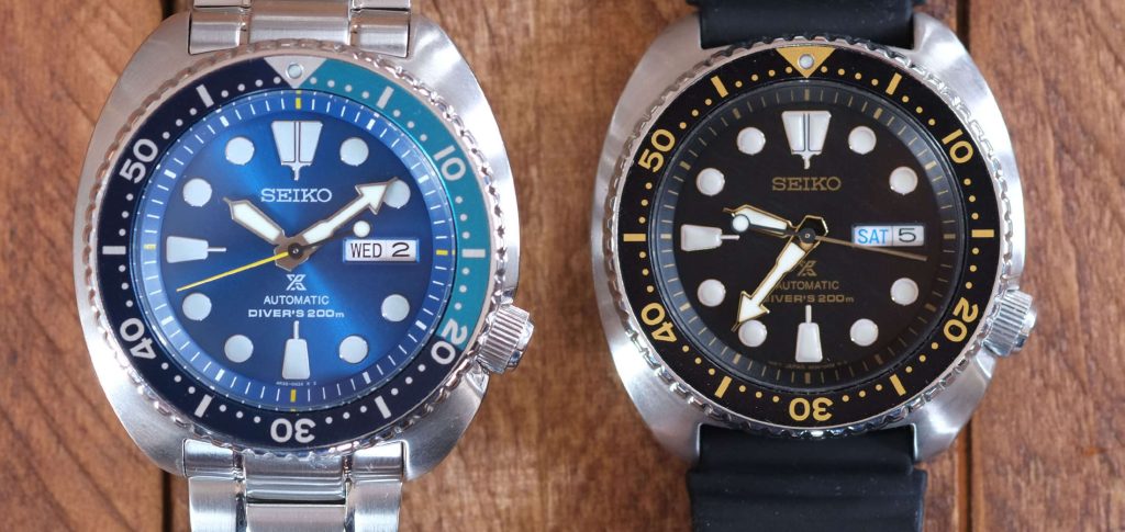 Seiko Turtle and Samurai dive watches
