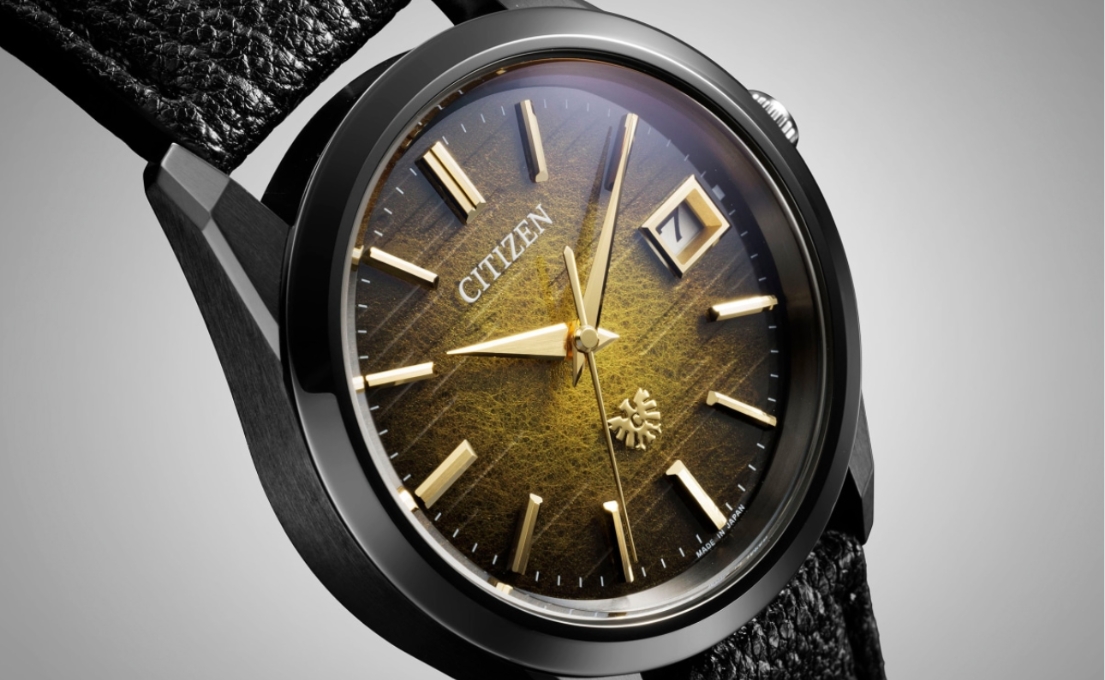 Citizen black watch with gold accents from the legacy Citizen page