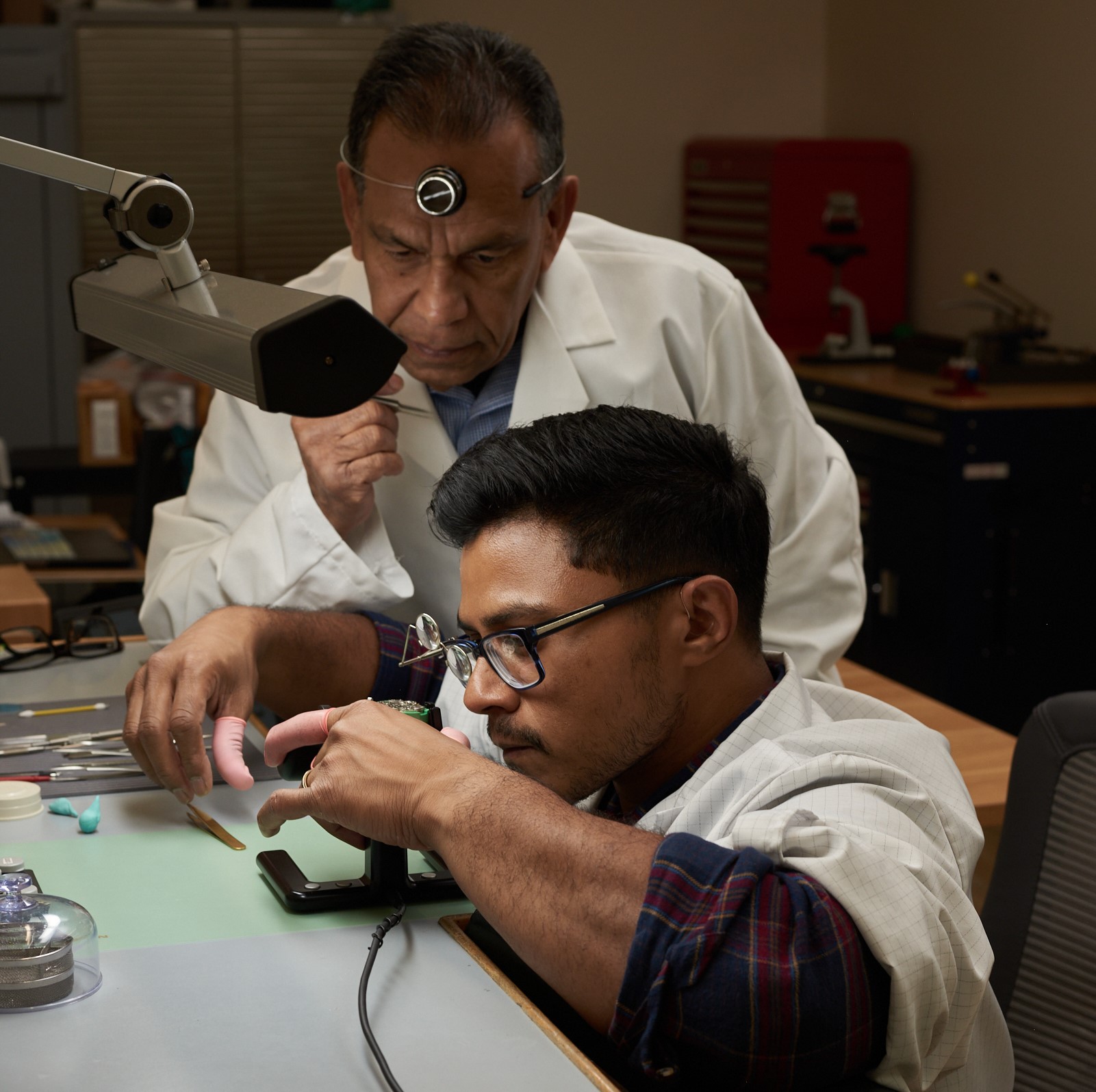 Watchmaker at the bench