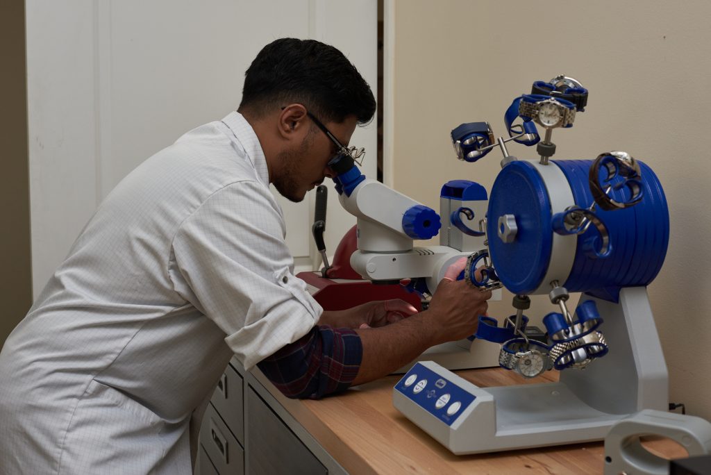 watch repairs and services microscope checks and adjustments