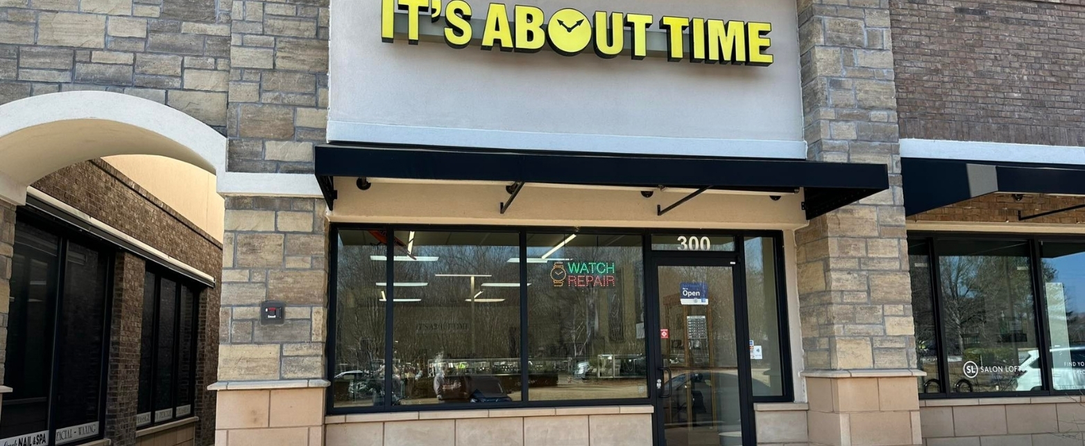 Battery replacement services for Omega Seamaster in Atlanta from It's About Time