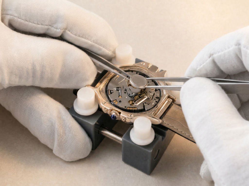 Cartier watch battery replace by authorized watchmaker